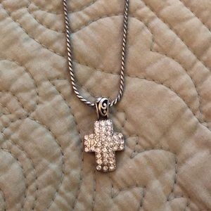 Bright reversible cross necklace